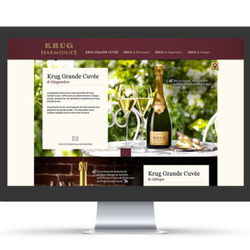 Création site internet luxe – Champagne Krug