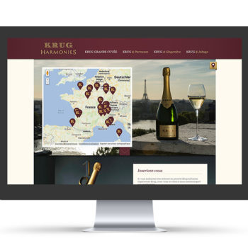 Création site internet luxe – Champagne Krug