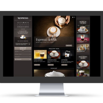 Création site internet – Nespresso : Ultimate Coffee Creations