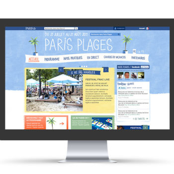 Création site internet – Paris Plages – Marie de Paris