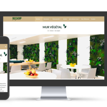 Création site internet paysagiste – Scoop Végétal